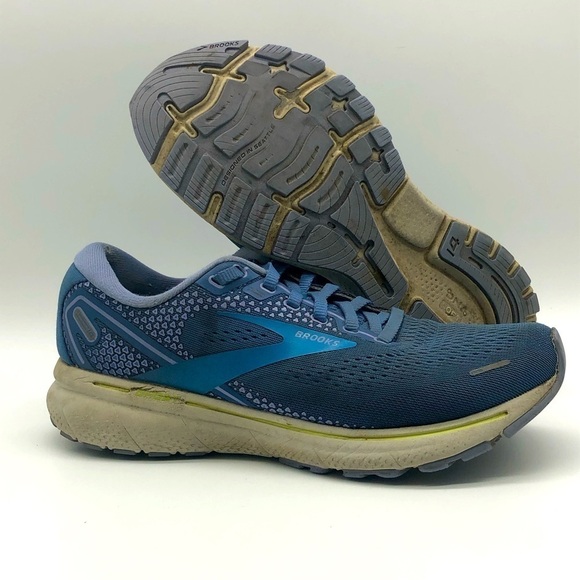 Brooks Running Shoes Women's 8.5 Ghost 14 Neutral Blue Gray Athletic Sneakers - Picture 1 of 8
